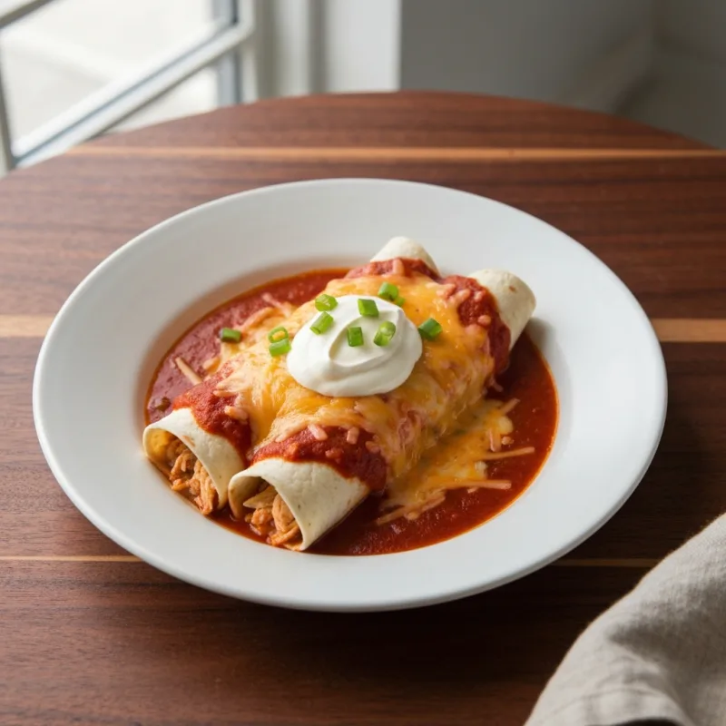 Cheese and Chicken Enchiladas