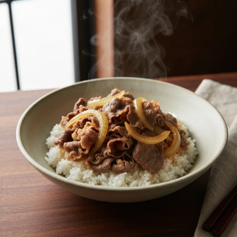 Gyudon (Japanese Beef Bowl)