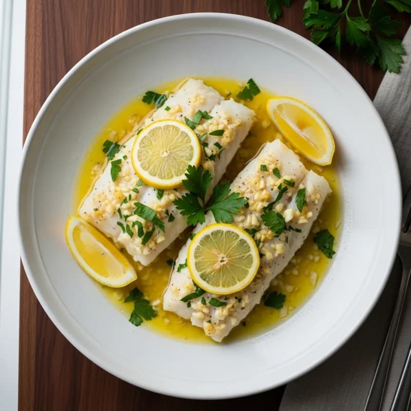 Baked Cod with Lemon Butter