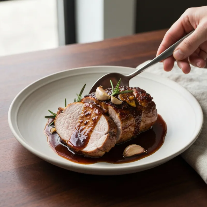 Balsamic Glazed Pork Tenderloin