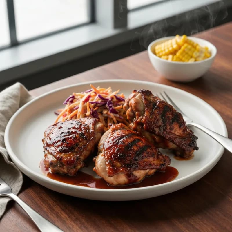 Grilled BBQ Chicken Thighs