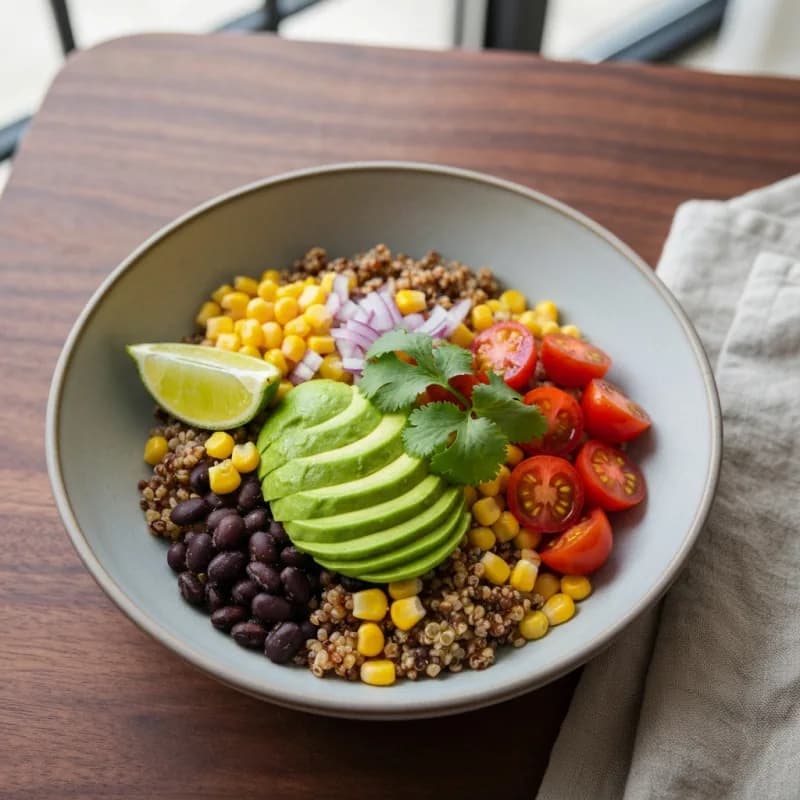 Black Bean Quinoa Bowls