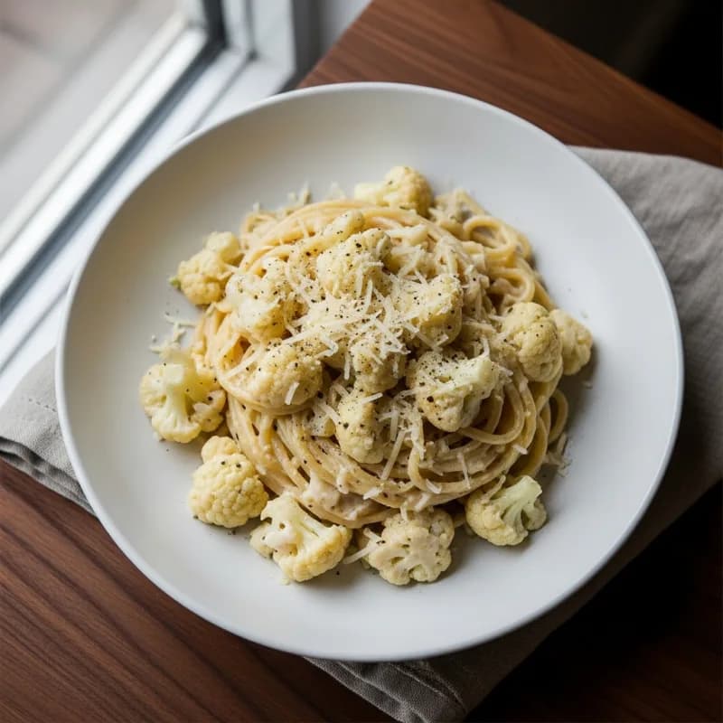 Cauliflower Alfredo Pasta