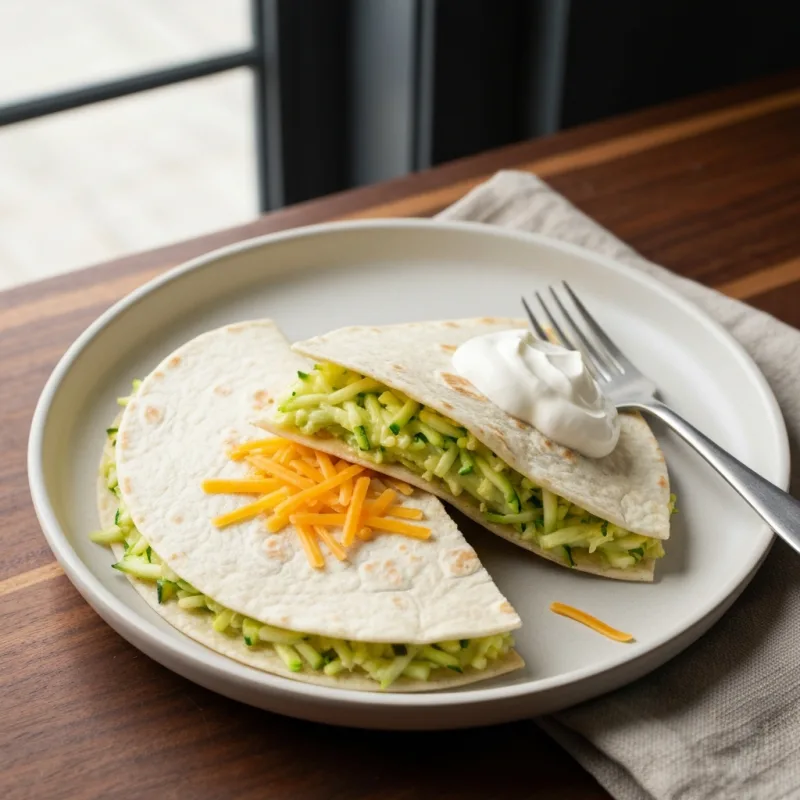 Cheesy Zucchini Quesadillas
