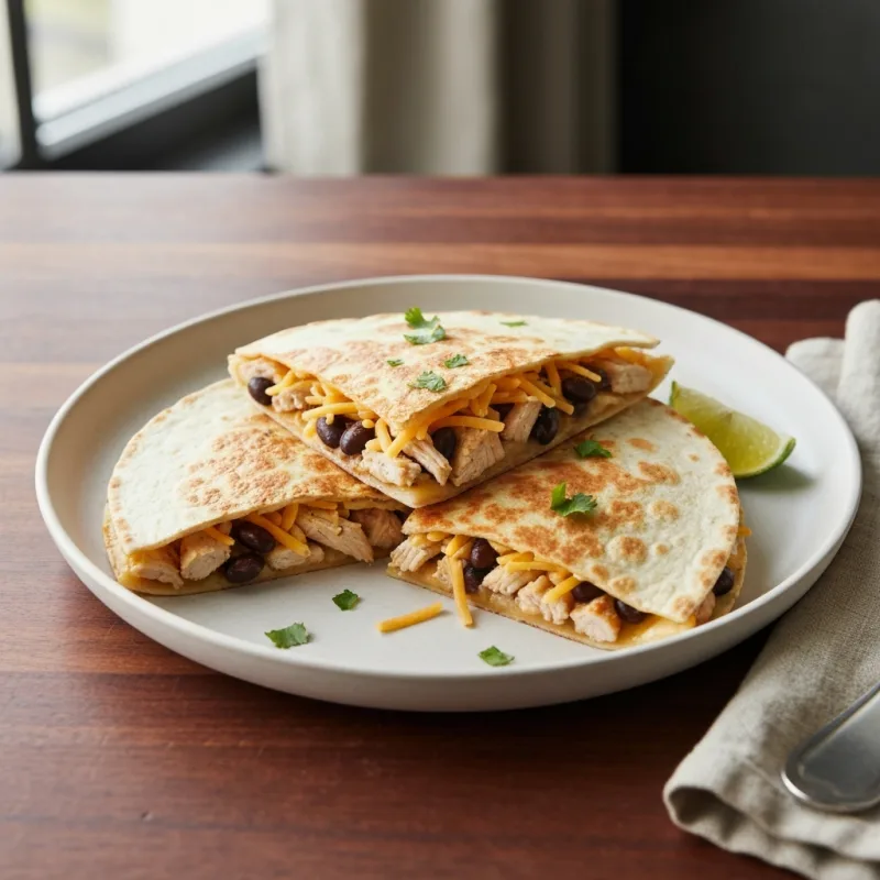 Crispy Chicken Quesadillas