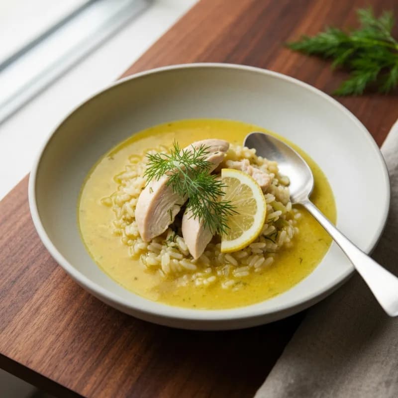 Avgolemono (Greek Lemon Chicken Soup)