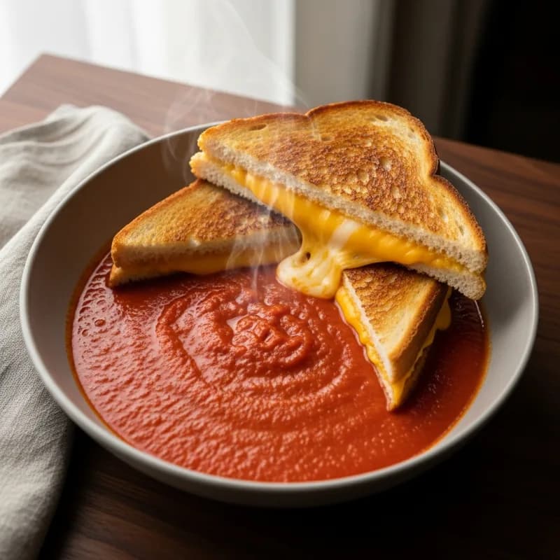 Grilled Cheese with Tomato Soup