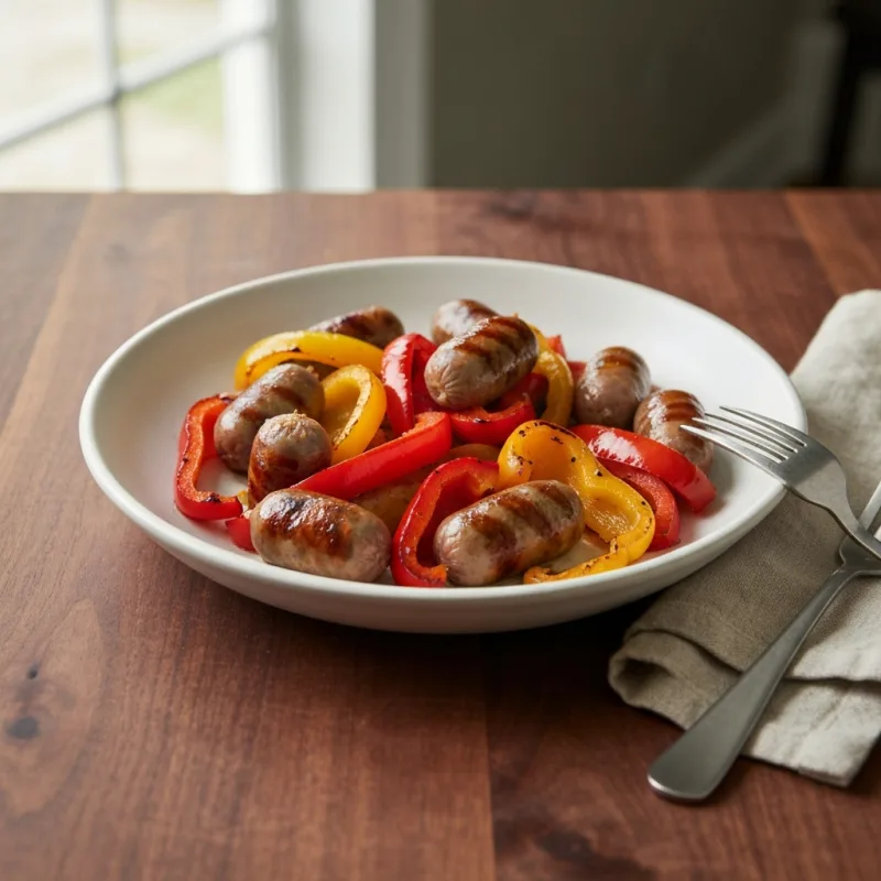 Grilled Sausage and Peppers