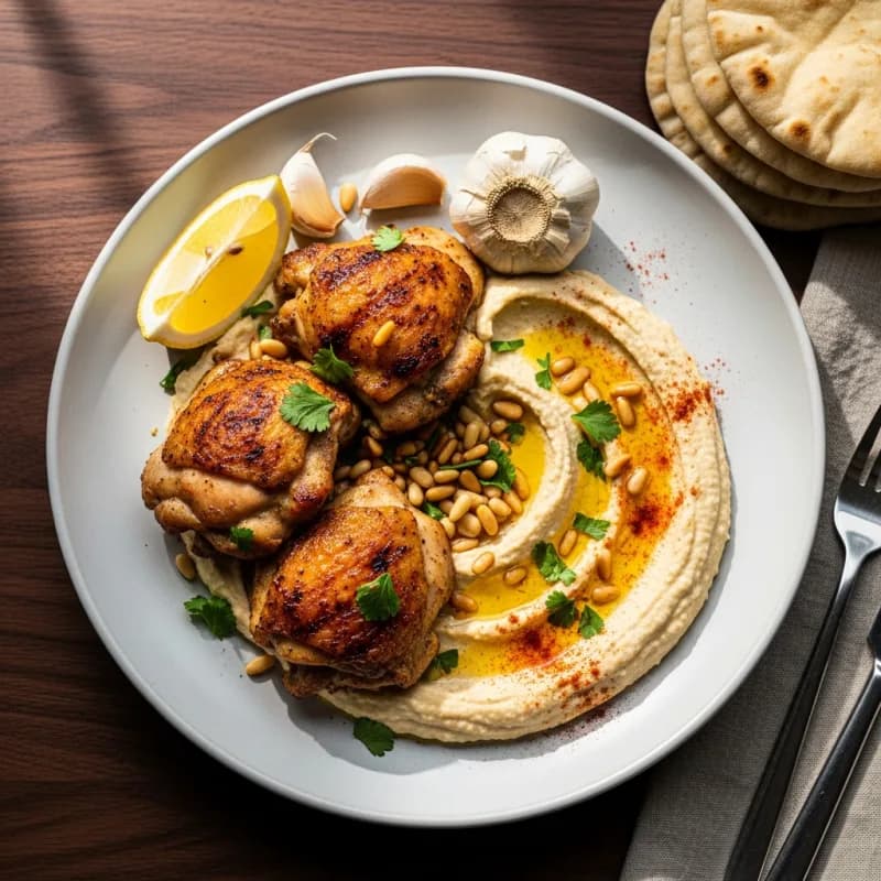 Hummus Chicken Plate