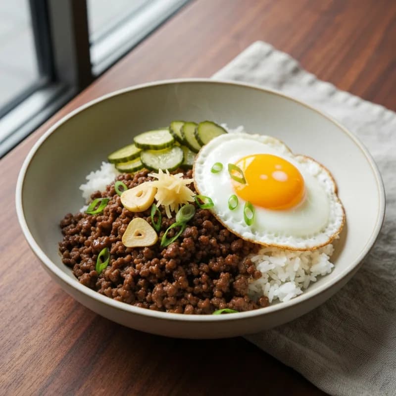Korean Ground Beef Bowls