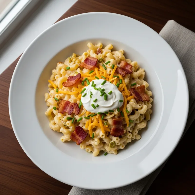Loaded Baked Potato Mac and Cheese