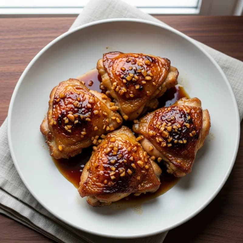 Maple Glazed Chicken Thighs