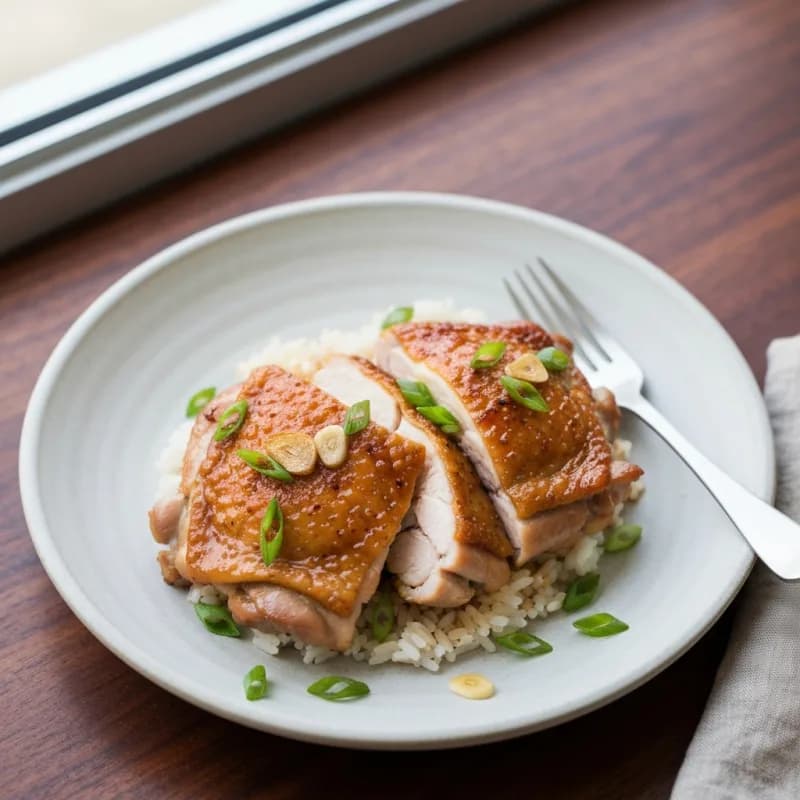 Miso Ginger Chicken Thighs