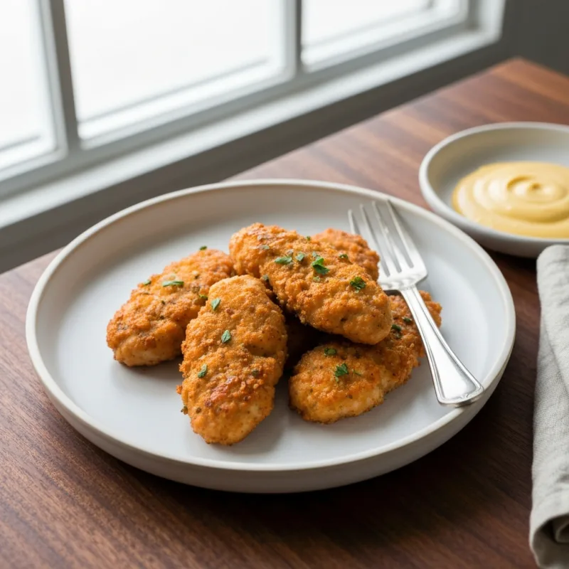 Oven Chicken Tenders with Honey Mustard