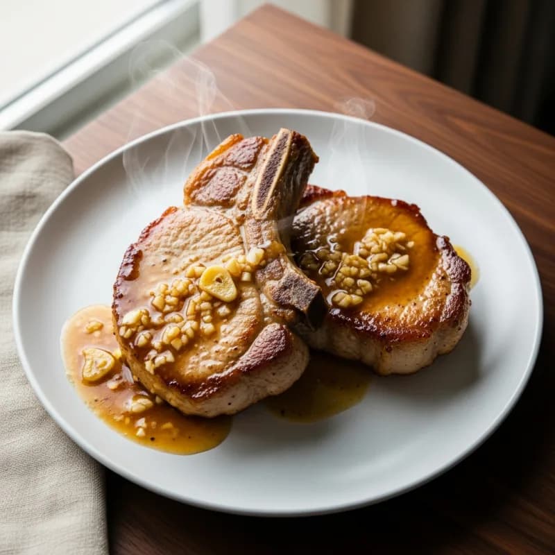 Pan Sauce Pork Chops