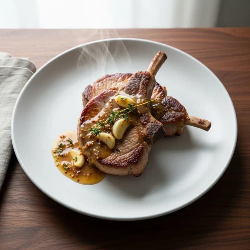Pork Chops with Apple Cider Pan Sauce