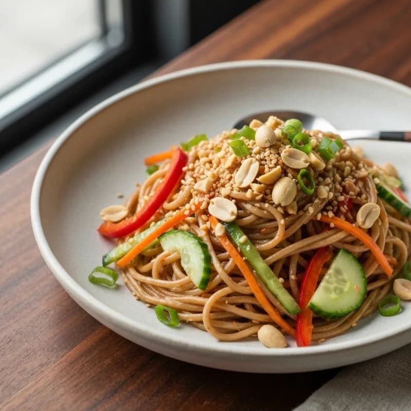 Cold Sesame Noodle Salad