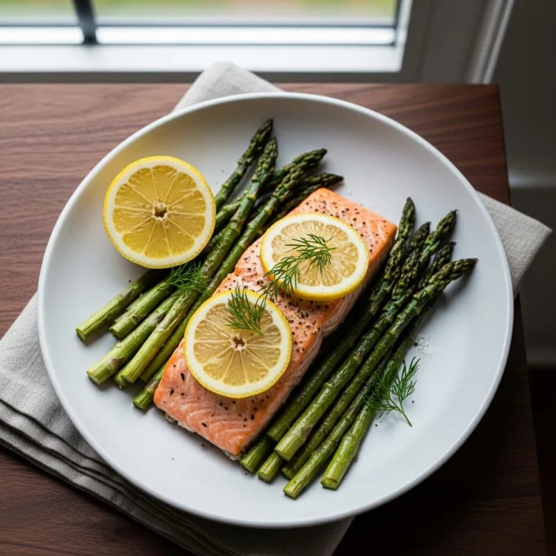 Sheet Pan Salmon with Asparagus