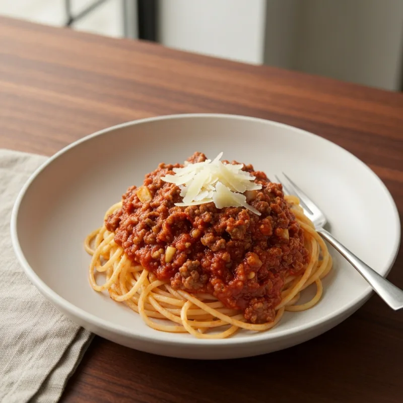 Classic Spaghetti with Meat Sauce