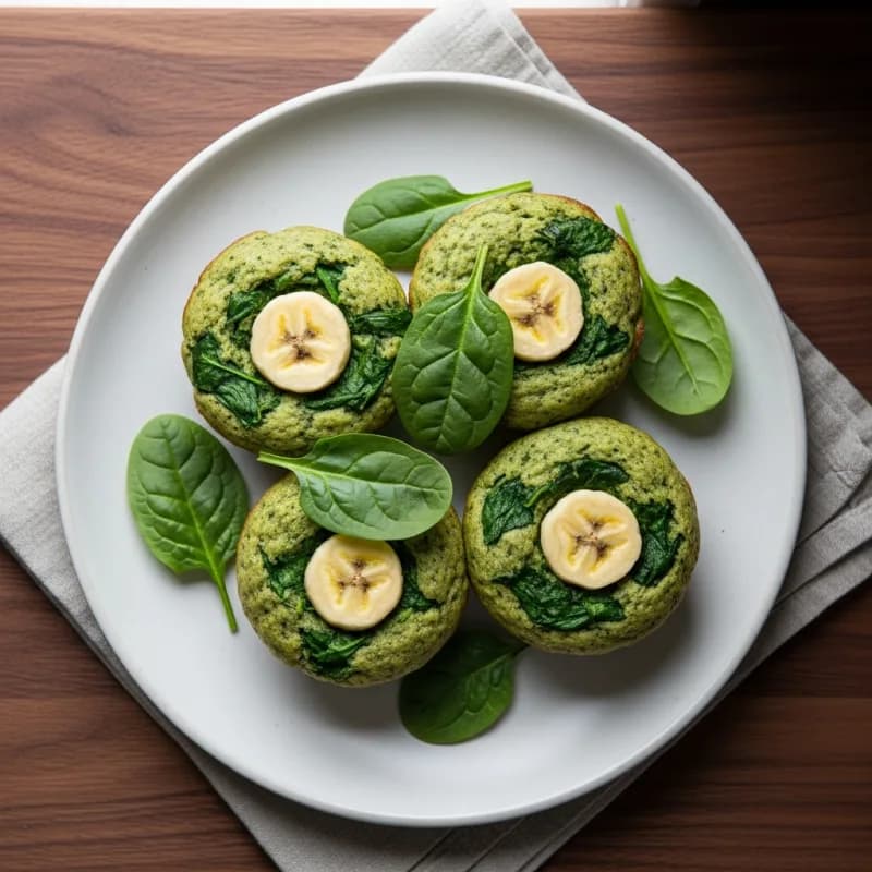 Spinach Banana Muffins