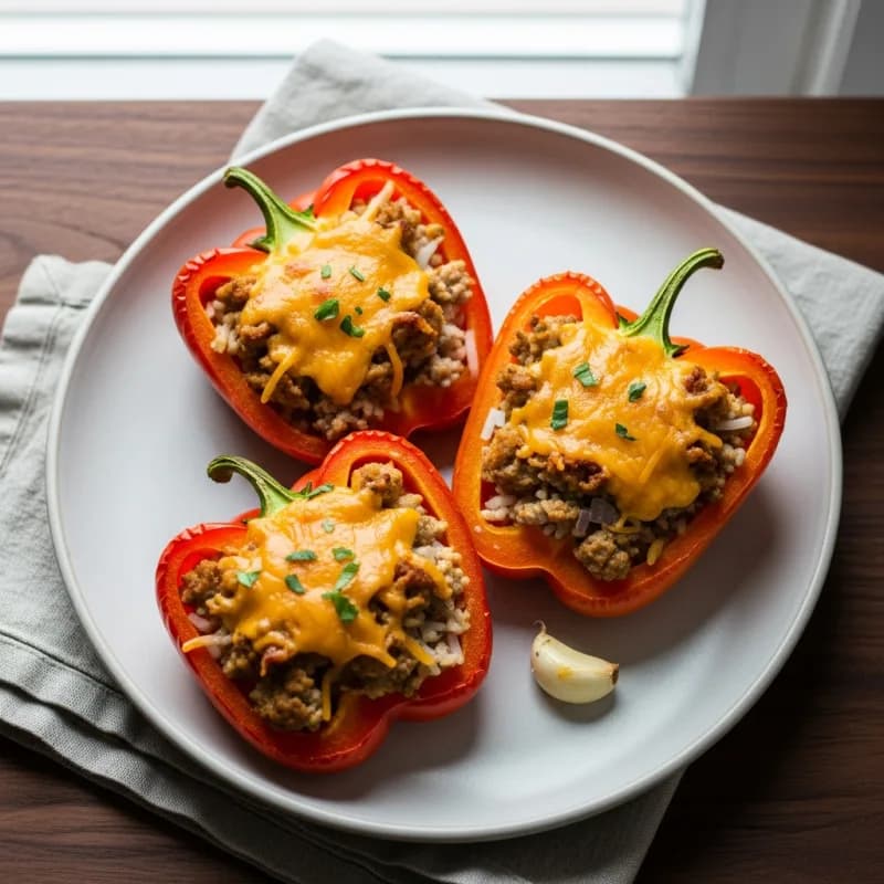 Turkey Stuffed Bell Peppers