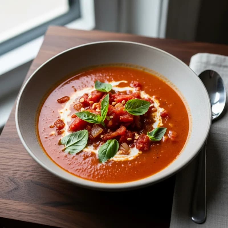 Roasted Tomato Basil Soup