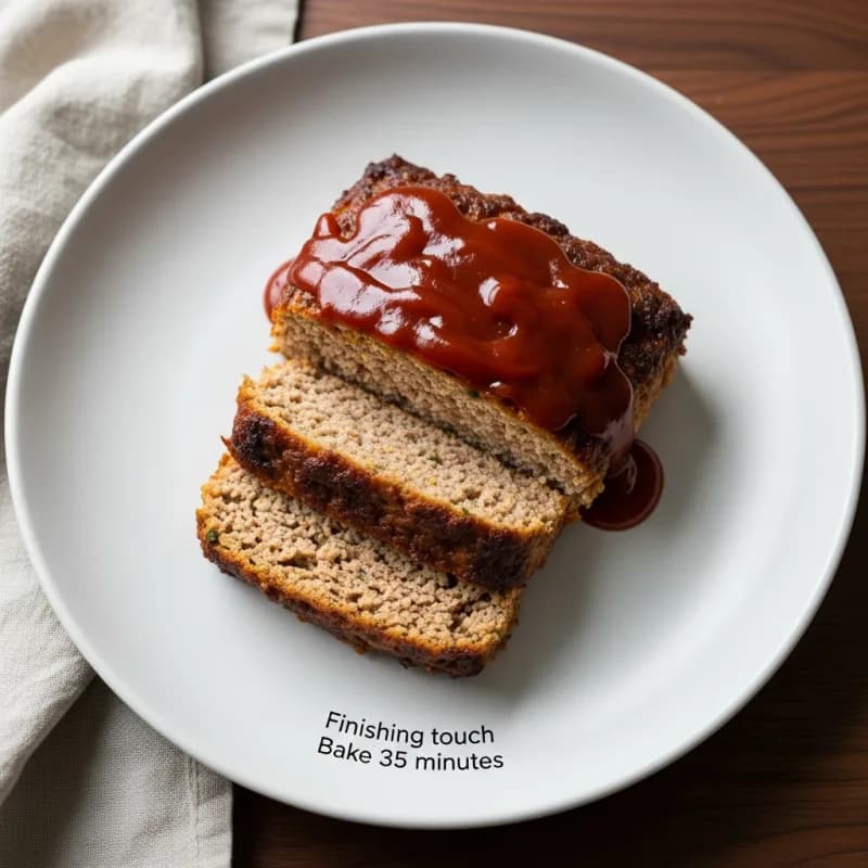 Brown Sugar Glazed Turkey Meatloaf