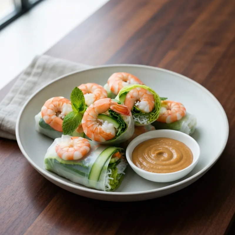 Vietnamese Fresh Spring Rolls (Goi Cuon)